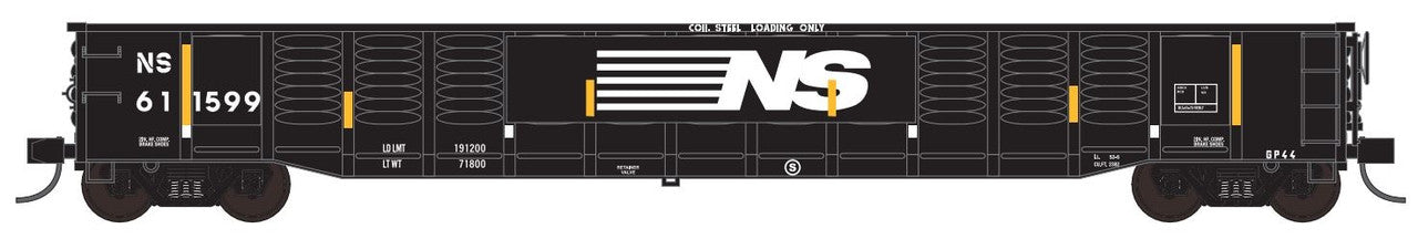 Trainworx N Scale Norfolk Southern NS 611599 52’6″ Corrugated Gondola 25213-10