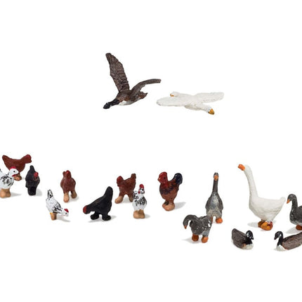 Woodland Scenics HO Scale Geese and Chickens | Fusion Scale Hobbies