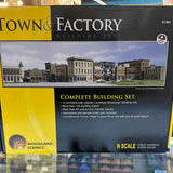 Woodland Scenics N Scale Town & Factory Building Set DPM Kit