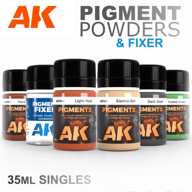 AK Interactive Weathering Pigments and Powders | Fusion Scale Hobbies