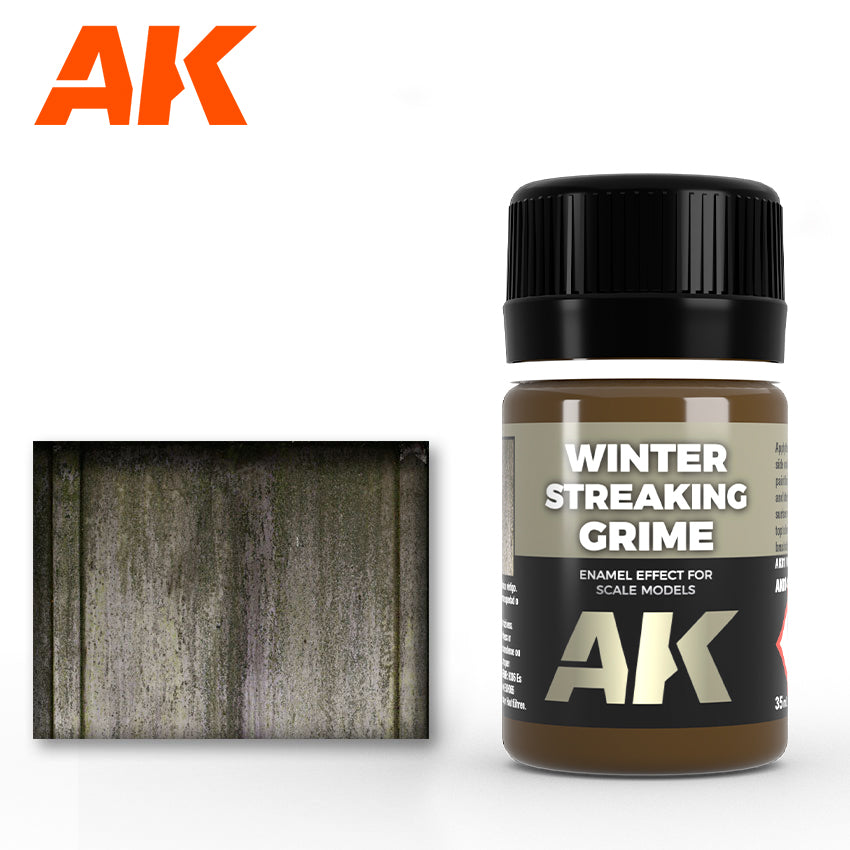 AK Interactive Winter Streaking Grime Enamel Paint 35ml Bottle
