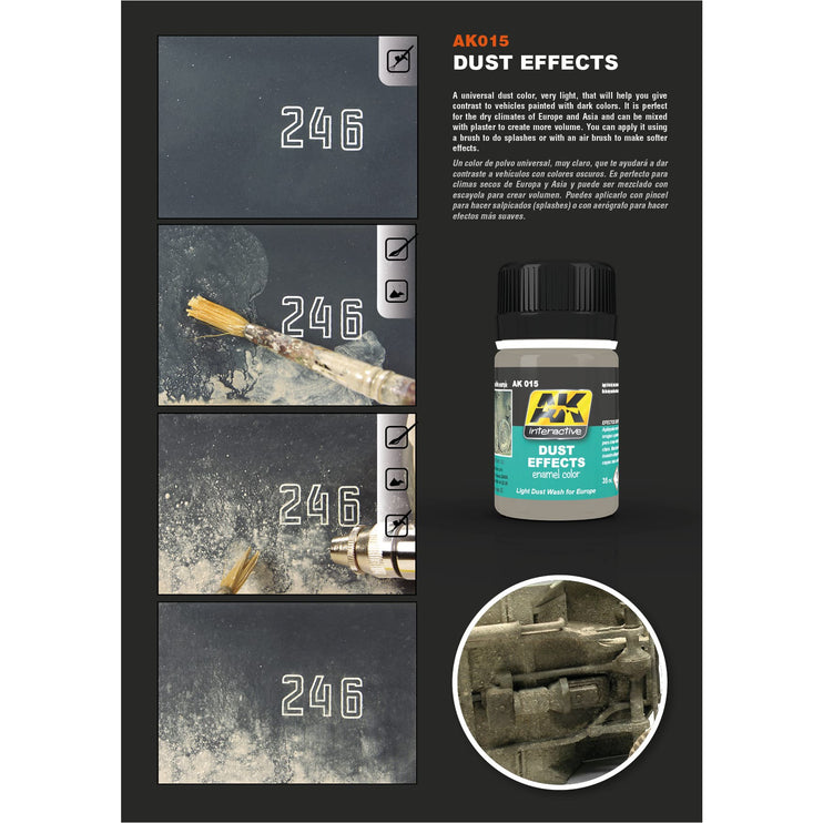 AK Interactive Dust Effects Enamel Paint 35ml Bottle