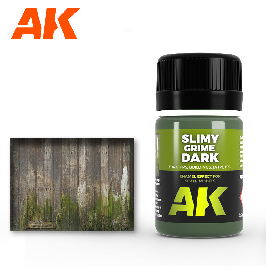 AK Interactive Slimy Grime Dark Enamel Paint 35ml Bottle