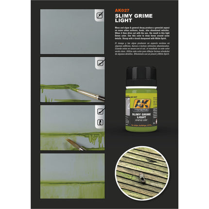 AK Interactive Slimy Grime Light Enamel Paint 35ml Bottle