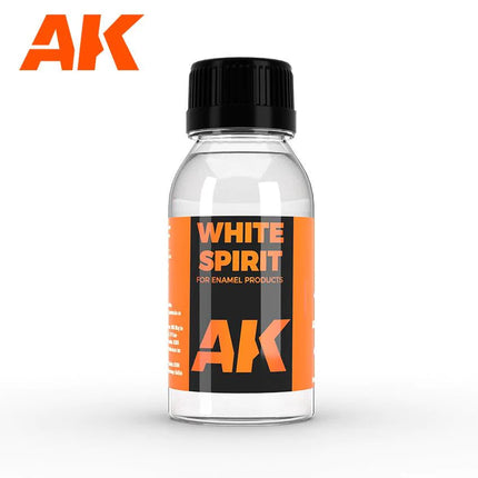 AK Interactive White Spirit Enamel Thinner 100ml Bottle