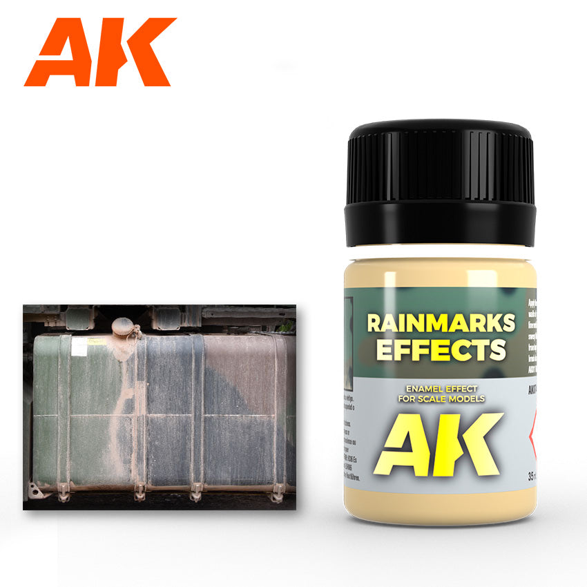 AK Interactive NATO Tank Rainmarks Enamel Paint 35ml Bottle