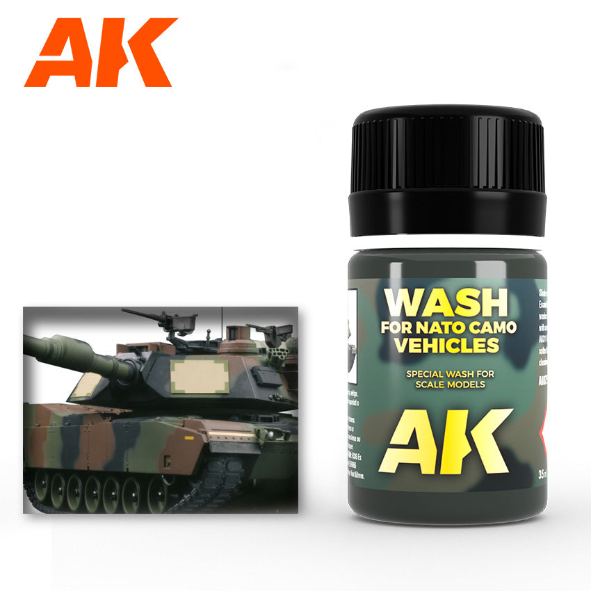 AK Interactive NATO Vehicle Wash Enamel Paint 35ml Bottle