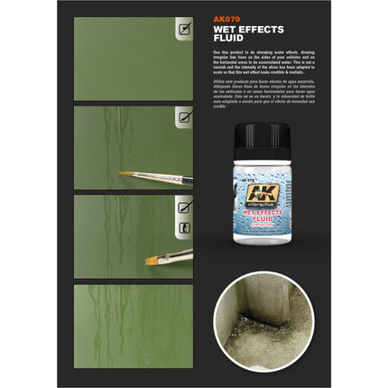 AK Interactive Wet Effects Fluid Enamel Paint 35ml Bottle Bottle