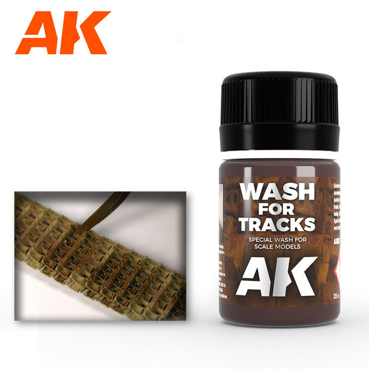 AK Interactive Track Wash Enamel Paint 35ml Bottle