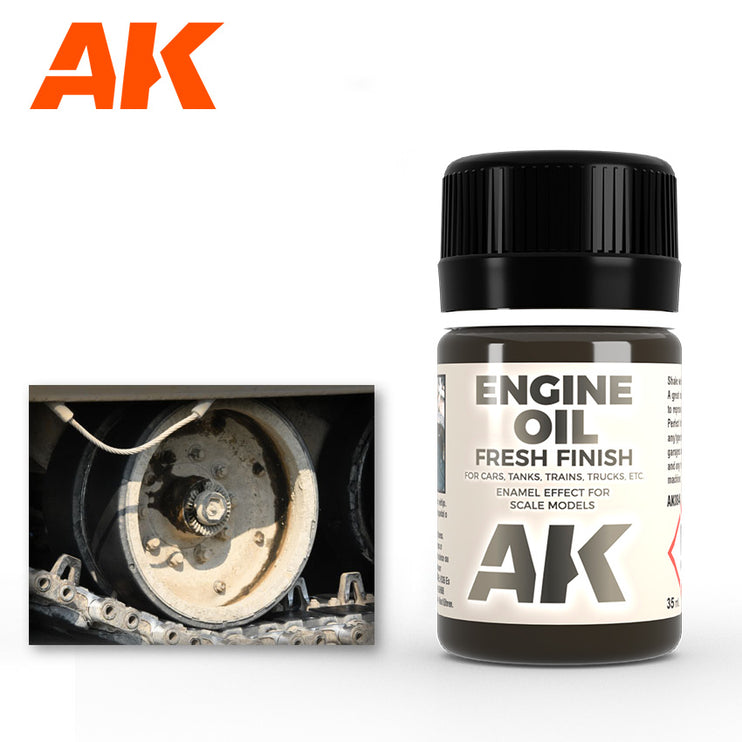 AK Interactive Engine Oil Glossy Enamel Paint 35ml Bottle