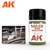AK Interactive Interior Wash Enamel Paint 35ml Bottle