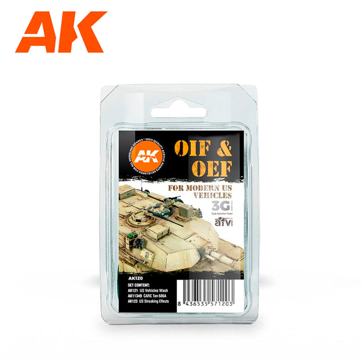 AK Interactive OIF & OEF - US Vehicles Weathering Set