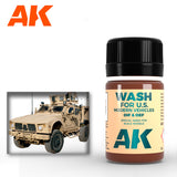 AK Interactive OIF & OEF US Modern Vehicles Wash Enamel Paint 35ml Bottle