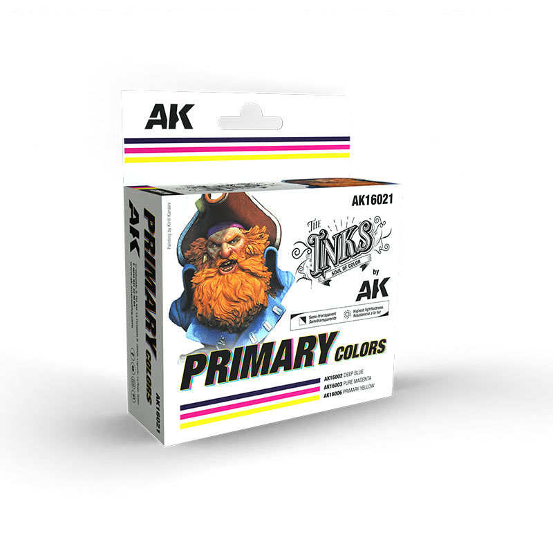 AK Interactive The INKS PRIMARY COLORS Set