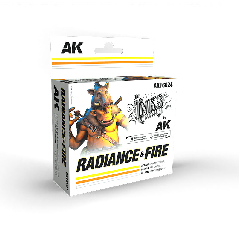 AK Interactive The INKS RADIANCE & FIRE Set