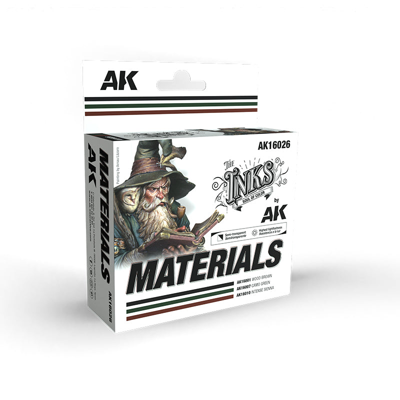 AK Interactive The INKS MATERIALS Set