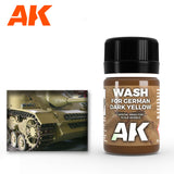 AK Interactive Dark Yellow Wash Enamel Paint 35ml Bottle