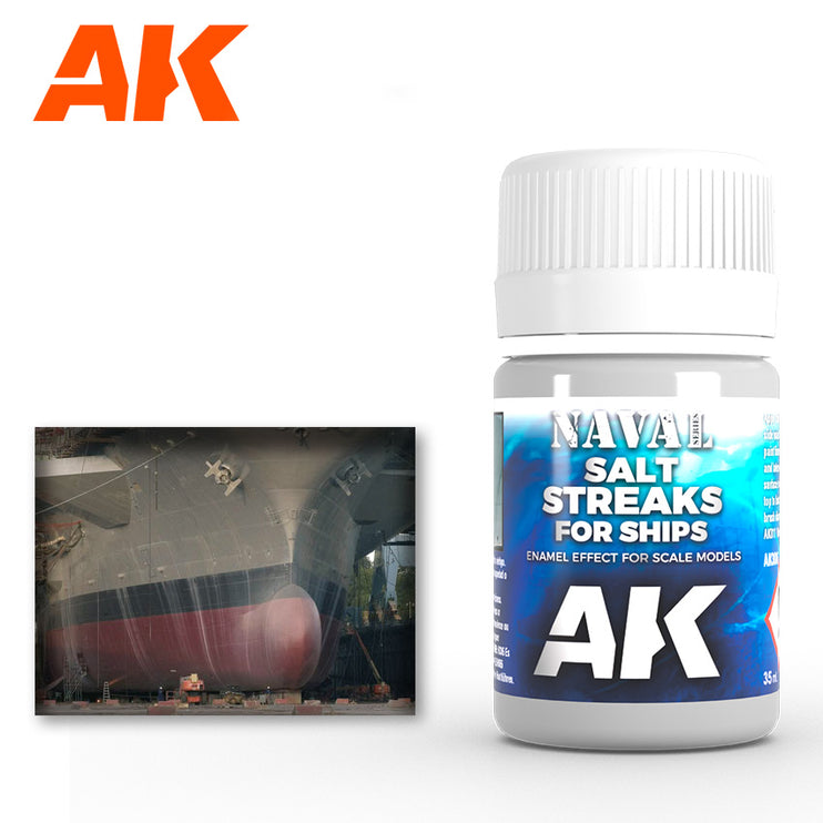 AK Interactive Ships Salt Streaks Enamel Paint 35ml Bottle