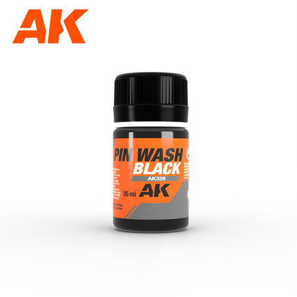 AK Interactive Pin Wash Black 35ml Bottle