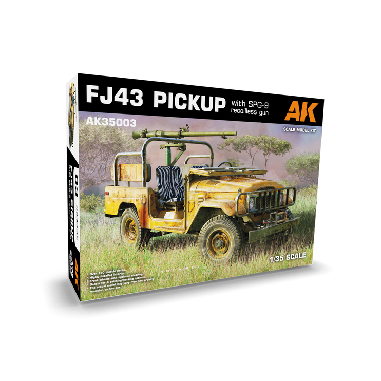 AK Interactive FJ43 Pickup with SPG-9 Recoilless Gun 1:35 scale