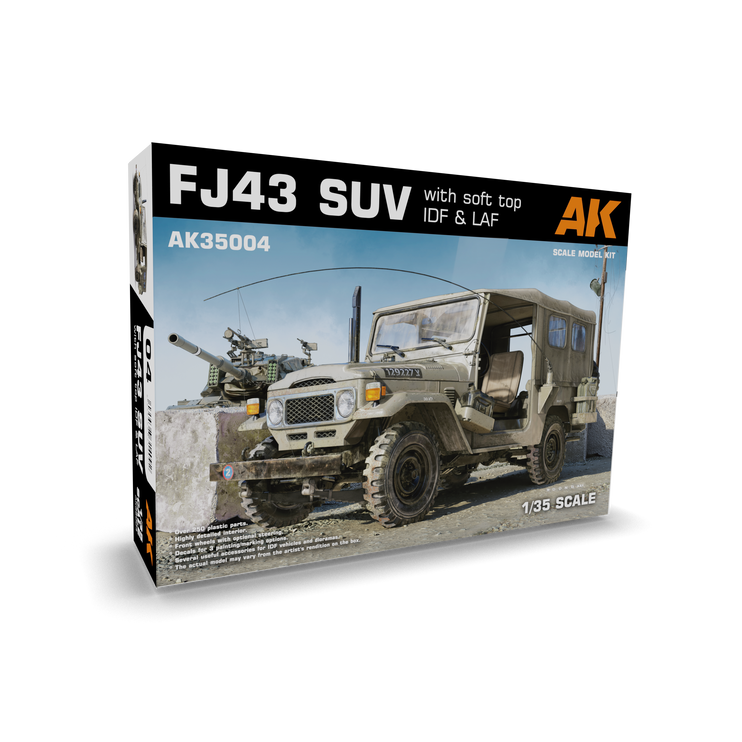 AK Interactive 1/35 FJ43 SUV with Soft top IDF & LAF