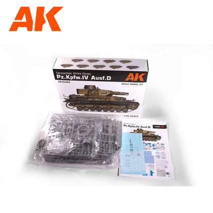 AK Interactive 1/35 PZ.KPFW.IV Ausf.D Deutsche Afrika Korps Plastic Model Kit