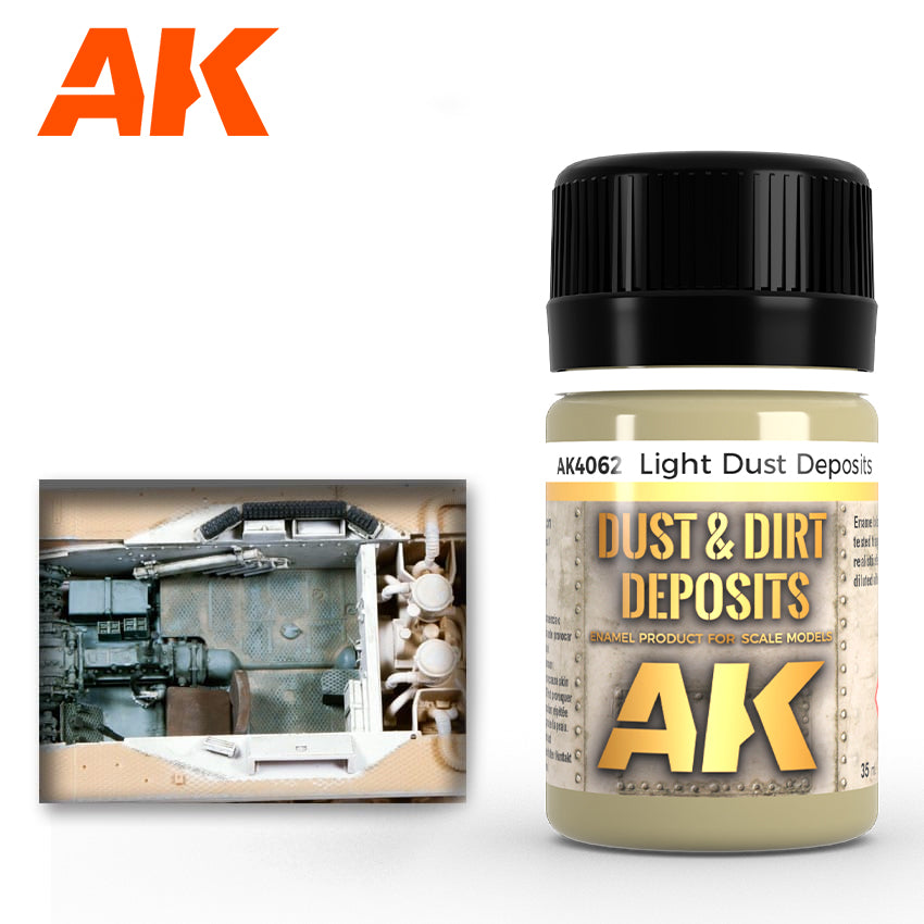 AK Interactive Dust & Deposit Light Dust Enamel Paint 35ml Bottle