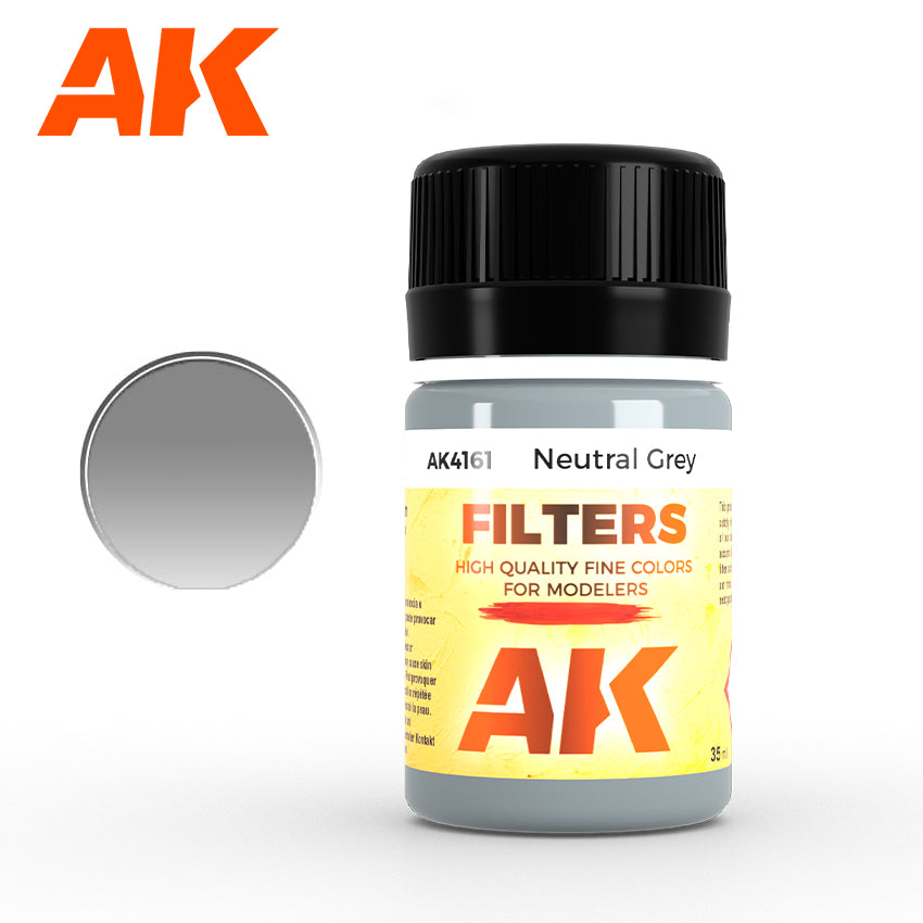 AK Interactive Neutral Grey Filter Enamel Paint 35ml Bottle