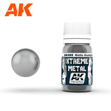 AK Interactive Xtreme Matte Aluminum Metallic Paint 30ml Bottle