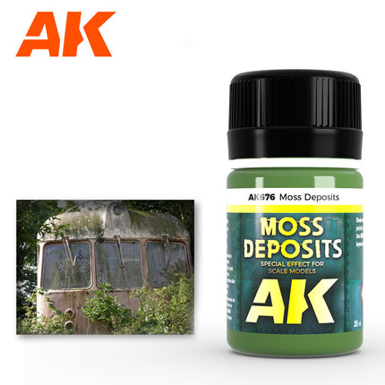 AK Interactive Moss Deposit Enamel Paint 35ml Bottle