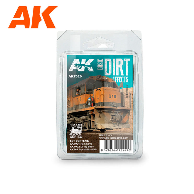 AK Interactive Basic Dirt Effects Weathering Set