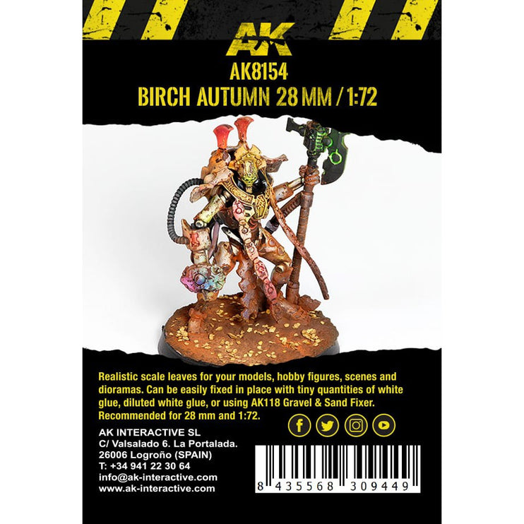 AK Interactive Birch Autumn Leaves - 28mm 1/72 (Bag 7 grams)