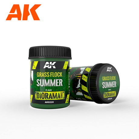 AK Interactive Grass Flock 2mm Summer 250ml Jar