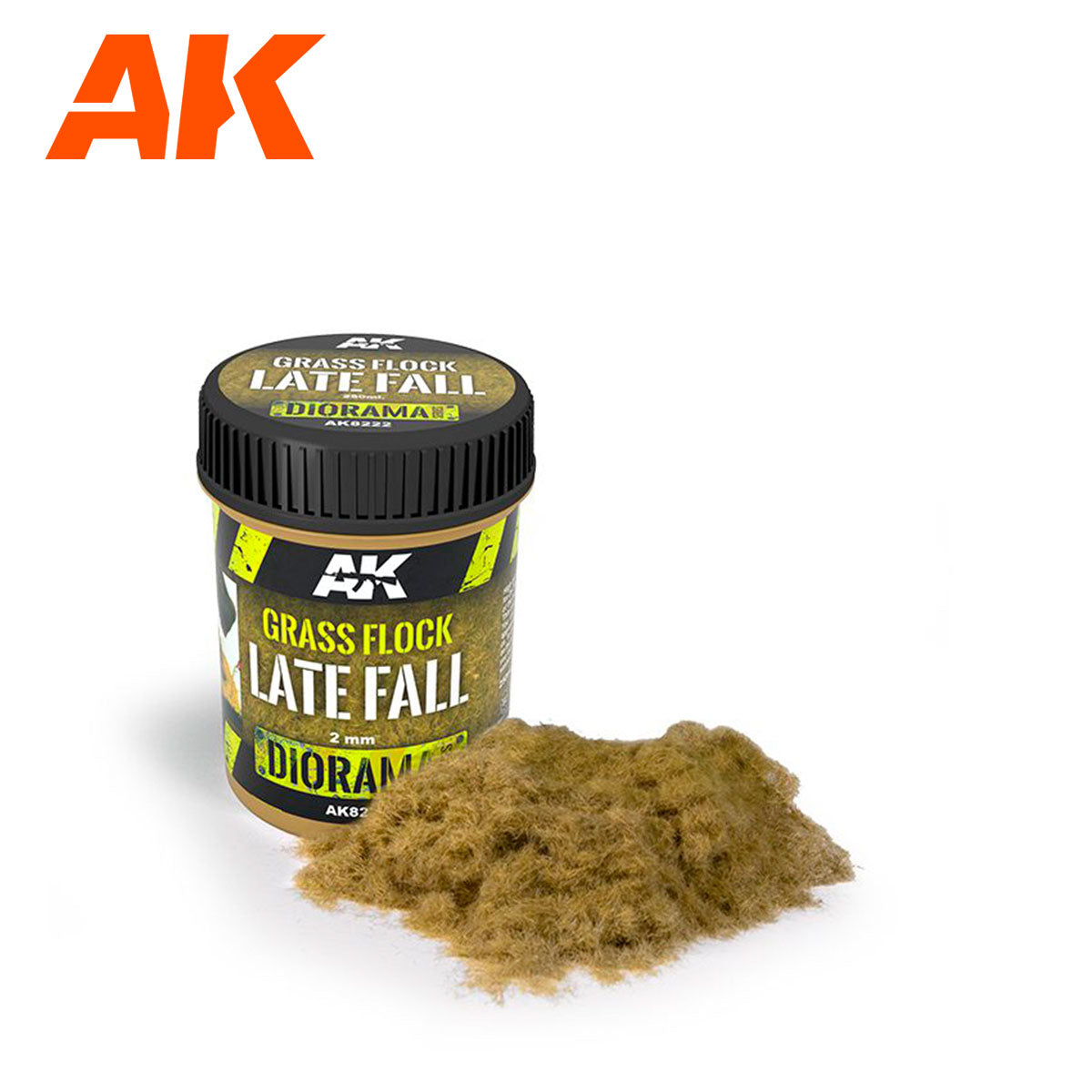 AK Interactive Grass Flock 2mm Late Fall 250ml Jar