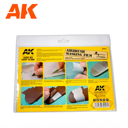 AK Interactive Airbrushing Masking Film (2 Units Size A4)