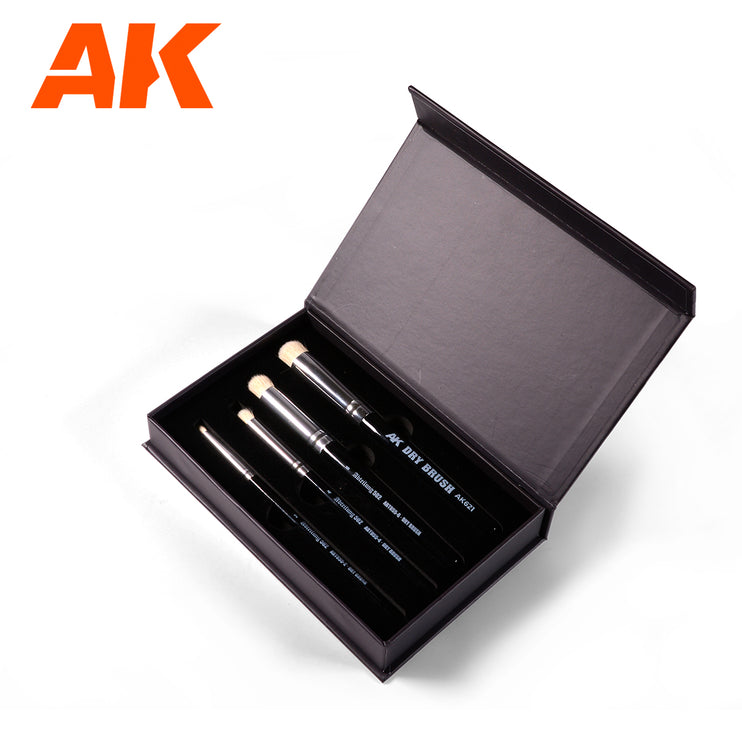 AK Interactive Dry Brushes Set of 4 Dry Brushes