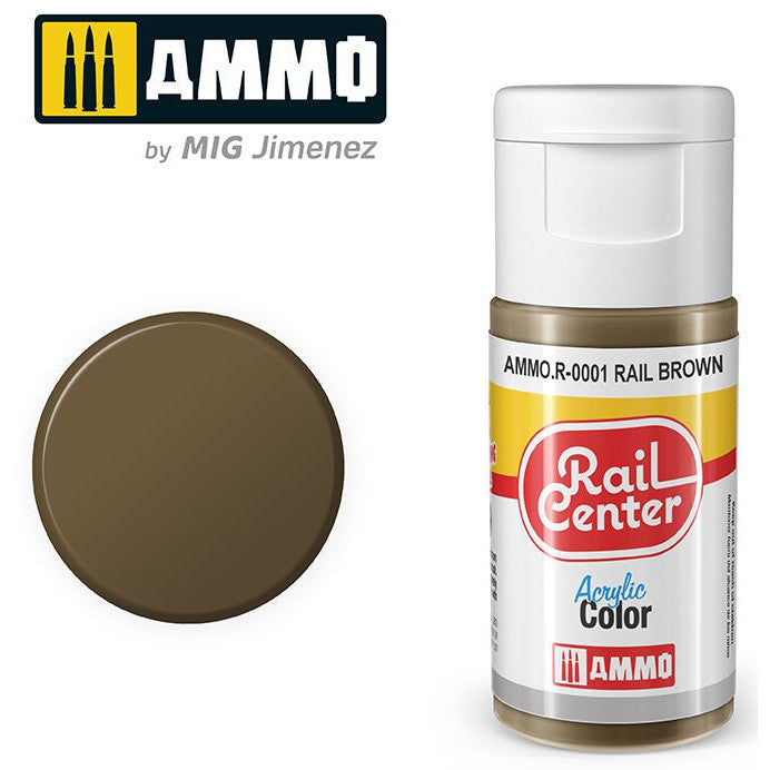 Ammo Mig Rail Center Rail Brown 15ml Jar