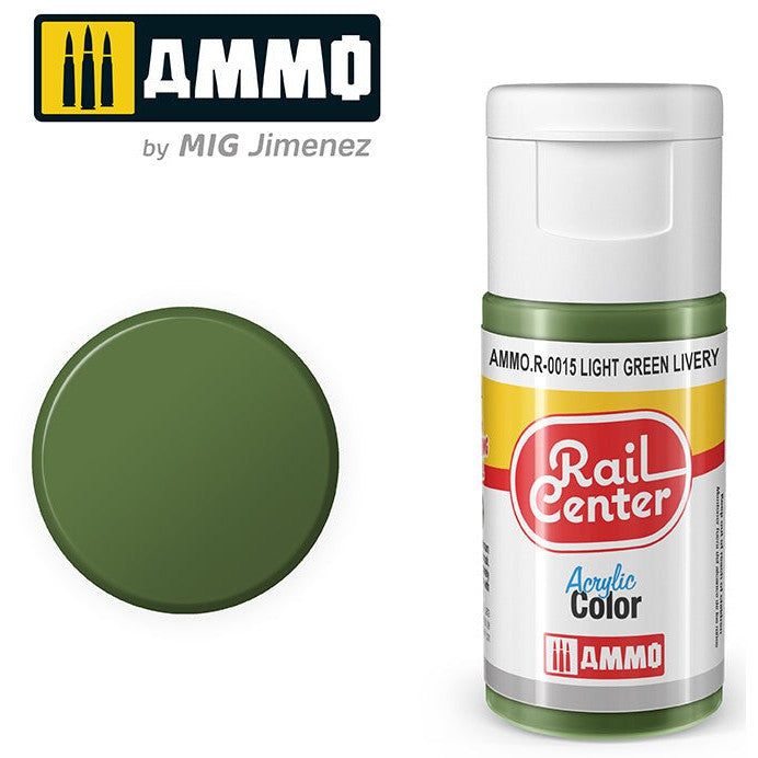 Ammo Mig Rail Center Light Green Livery (15ml)