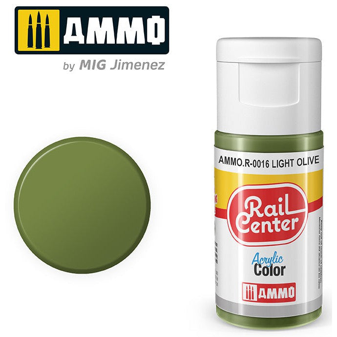 Ammo Mig Rail Center Light Olive (15ml)