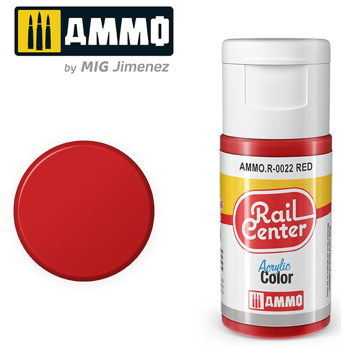 Ammo Mig Rail Center Red (15ml)