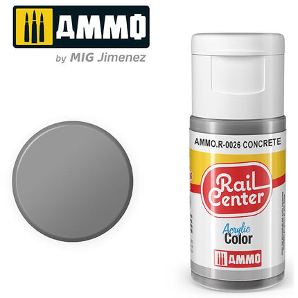 Ammo Mig Rail Center Concrete (15ml)