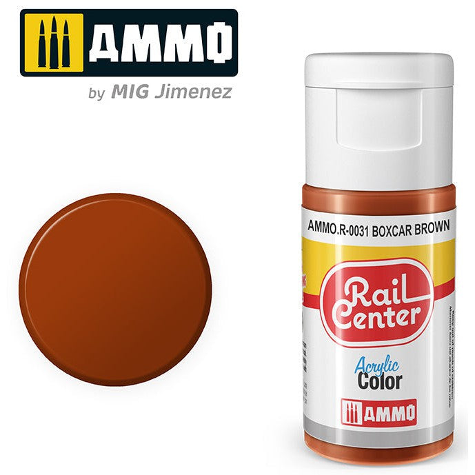 Ammo Mig Rail Center Boxcar Brown (15ml)