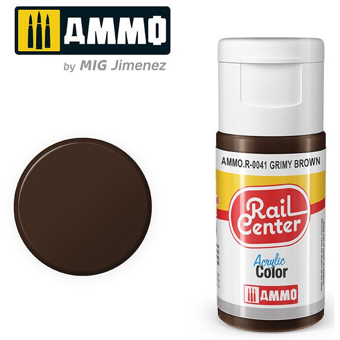 Ammo Mig Rail Center Grimy Brown (15ml)