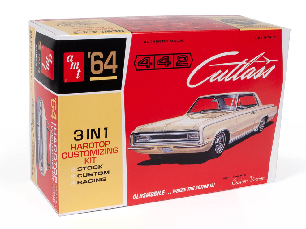 AMT Models 1/25 Oldsmobile 442 1964 3 in 1 Hardtop Customizing Kit