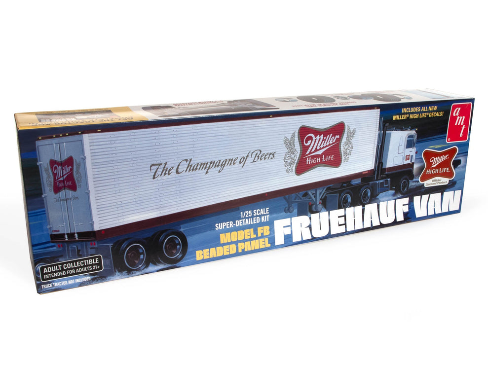 AMT Models 1/25 Fruehauf 40' Semi Trailer Miller Beer