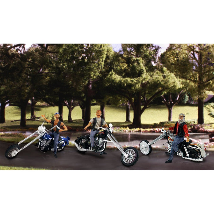 Woodland Scenics N Scale Bad Boy Bikers AutoScenes