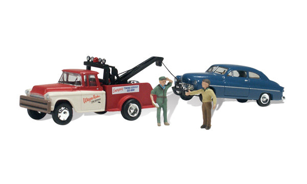 Woodland Scenics HO Scale Wayne Recker's Tow Service AutoScenes