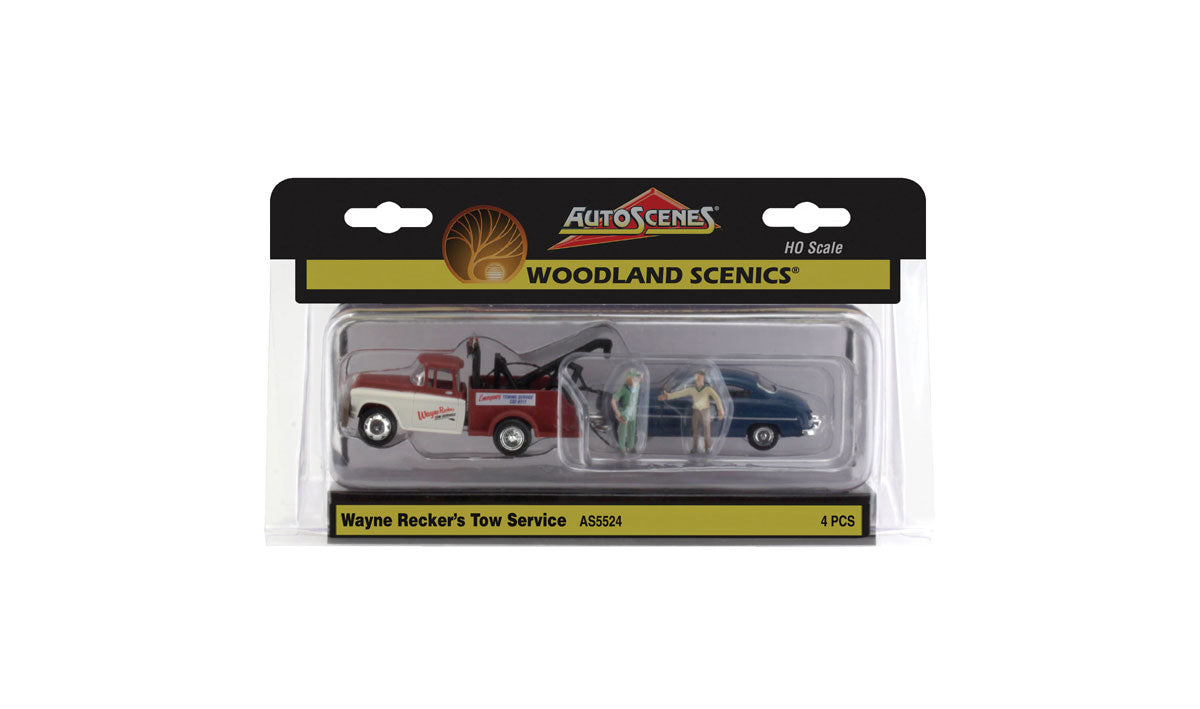 Woodland Scenics HO Scale Wayne Recker's Tow Service AutoScenes