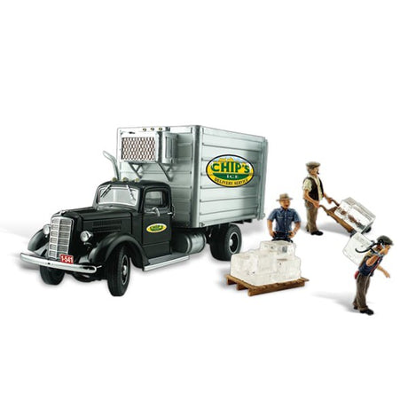 Woodland Scenics HO Scale Chip's Ice Truck Model Parts Warehouse
