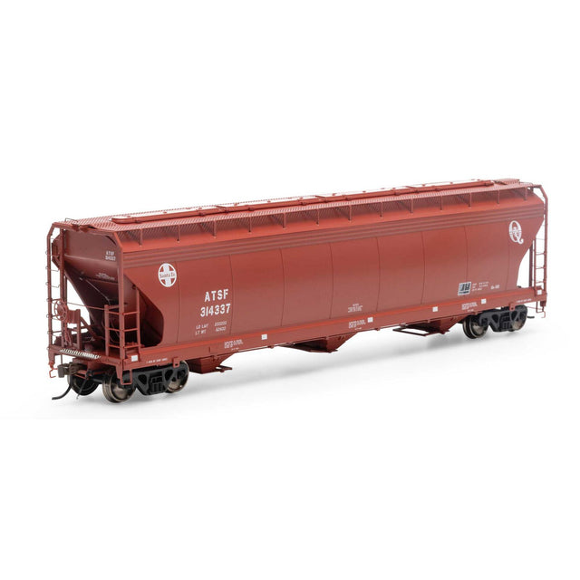 Athearn Genesis  HO Scale ATSF 4600 3-Bay CF Hopper RD# ATSF 314337